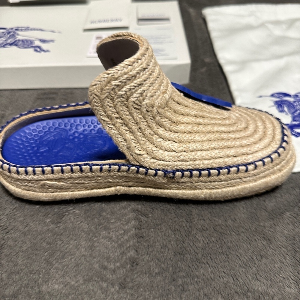 Burberry Cord Woven Clogs Women’s Size 36 EU / US 6 – New - Picture 3 of 14